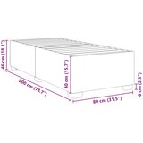  Okvir za krevet ružičasti 80x200 cm baršunasti | shoptok.hr