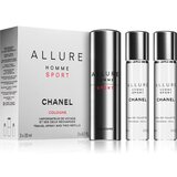 Chanel Allure Homme Sport Cologne kolonjska voda "zasuči in razprši" 3x20 ml za moške Cene