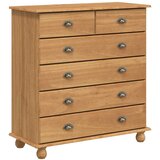  Komoda ASKIM Smeđa 91 x 40 x 95,5 cm Čvrsto borovo drvo | shoptok.hr