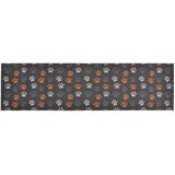  Kuhinjski tepih perivi s uzorkom šapa 45 x 150 cm baršunasti | shoptok.hr