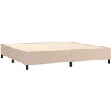 Krevet box spring s madracem cappuccino 200x200cm umjetna koža | shoptok.hr