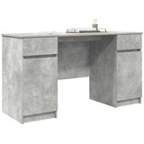  Stol s ladicama Beton siva 140 x 49 x 76 cm Konstruirano drvo | Eponuda.com