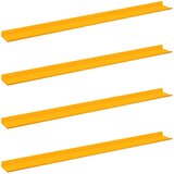  Ležeča polica 4 pcs Gorčična rumena 100 x 9 x 2,5 cm Jeklo, (5000200975) | Shoptok.si