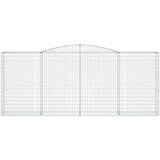  Obokana gabionska košara 3 kos 400x50x160/180cm cinkano železo | Shoptok.si