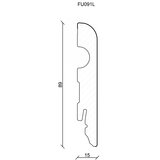  Kutna lajsna za laminat Bijela 9 cm | shoptok.hr