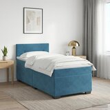  s box springom, madracem i LED-om Plava 90 x 190 cm | shoptok.hr