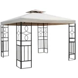 Sklopivi baštenski paviljon Gazebo 3x3m beli Lemon 22-0075
