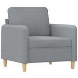  The Living Store Fotelj svetlo siv 60 cm blago - Fotelj, (21447998) | Shoptok.si