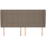  Uzglavlje s ušima smeđesivo 183x23x118/128 cm od tkanine | shoptok.hr