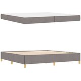  Krevetna konstrukcija Sivo-smeđa 200 x 200 cm tkanina | shoptok.hr