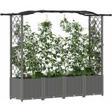  Povišeni krevet s mrežom i krovom Svjetlosiva 204 x 40 x 138 cm | shoptok.hr
