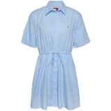 Tommy Jeans Dolga srajca svetlo modra / bela Cene