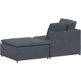  Modularna sofa s podnožjem i jastucima, baršunasta tamno siva | shoptok.hr