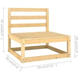  Vrtna sedežna garnitura 4-delna trdna borovina, (20703902) | Shoptok.si