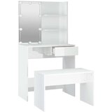  Komplet toaletnih mizic z LED lučkami bel visok sijaj, (20715625) | Shoptok.si