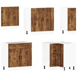  11-dijelni set kuhinjskih ormarića Porto konstruiranog drva | shoptok.hr
