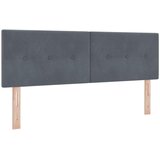  LED krevet za pohranu s madracem Tamnosiva 140 x 190 cm Baršun | shoptok.hr