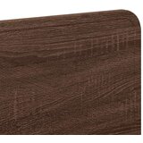  Uzglavlje s uzglavljem Smeđi hrast 120 cm Konstruirano drvo | shoptok.hr