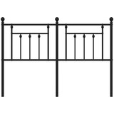  Kovinsko posteljno vzglavje črno 140 cm | Shoptok.si