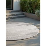 NORTHRUGS Sivo-slonokoščena okrogla notranja in zunanja preproga ø 160 cm Duet Liora – | Shoptok.si