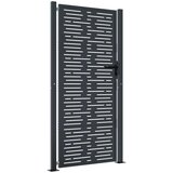 vidaXL Vrtna vrata antracitna 105x180 cm jeklena kvadratna oblika, (21040135) Cene