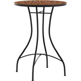 Bistro stolić s mozaikom terakota Ø 50 x 70 cm keramički | shoptok.hr