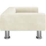  Dječja fotelja krem 70x45x26,5 cm baršunasta | shoptok.hr