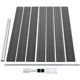 vidaXL set panela za ogradu WPC 526 x 146 cm crni | shoptok.hr