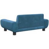  Dječja fotelja plava 70 x 45 x 33 cm baršunasta | shoptok.hr
