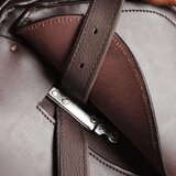 vidaXL Jahalno Sedlo Set 16" Pravo Usnje Rjave Barve 14 cm 5-v-1 | Shoptok.si