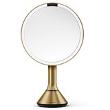 simplehuman ST3061 20 cm LED ogledalo za ličenje s 5-kratno povečavo - medenina | Shoptok.si