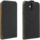 AVIZAR iPhone 12 Mini navpicna preklopna torbica za kartice, gladek ucinek - crna, (20626154) | Shoptok.si