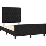  Okvir krevet bez madraca crni 120x190 cm baršunasti | shoptok.hr