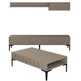 Hanah home Set TV ormarić i klub stolić Lyon 3, 4 dijela, Smeđa | Eponuda.ba