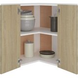 vidaXL Viseča kotna omarica sonoma hrast 57x57x60 cm iverna plošča, (20620681) | Shoptok.si