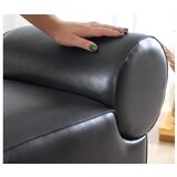 Atelier Del Sofa rohin deri puf - black black pouffe | Eponuda.com