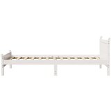 vidaXL Okvir kreveta bez madraca bijeli 75 x 190 cm masivna borovina | shoptok.hr