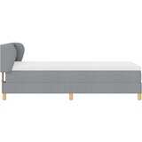 vidaXL Krevet s oprugama i madracem krem 90x200 cm Svjetlosiva | shoptok.hr
