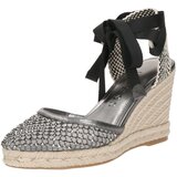 Guess Sandali 'CHARMI' ecru / srebrno-siva / črna | Shoptok.si