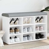 vidaXL Klop za čevlje bela 82x32x50 cm inženirski les | Shoptok.si