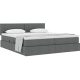  Krevet s od storage Tamno siva 180 x 200 cm Lažna koža | shoptok.hr