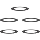 vidaXL Set plastičnih sadilnikov Črna Plastika 90 cm premer Vzdržljivo | Shoptok.si