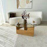 Hanah home mia - oak, transparent oaktransparent coffee table | ePonuda.com