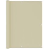 Balkonski zastor krem 120 x 500 cm od tkanine Oxford | shoptok.hr