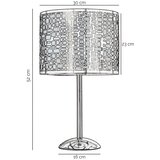  ONLI - Stona lampa BRUCE 1xE27/15W/230V 52 cm matni hrom | Eponuda.com