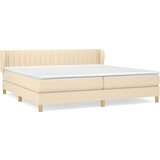 Maison Chic Box spring postelja - Vzmetna postelja z vzmetnico krem 200x200 cm blago SL19703, (21881493) | Shoptok.si