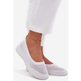 Boto Ladies Mesh Ballet Flats In Sporty Style White Virella | Shoptok.si