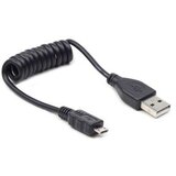  USB 2,0 kabal A-microB 0.6m spiralni, GEMBIRD CC-mUSB2C-AMBM-0.6M | Eponuda.ba