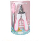 INF Komplet škarij za nohte hišnih živali z pilico, nerjaveče rezilo Pink, (5000292141) | Shoptok.si