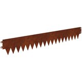  Ograda oko Travnjaka 10 pcs 103 x 15 cm metal Rđa | Eponuda.com